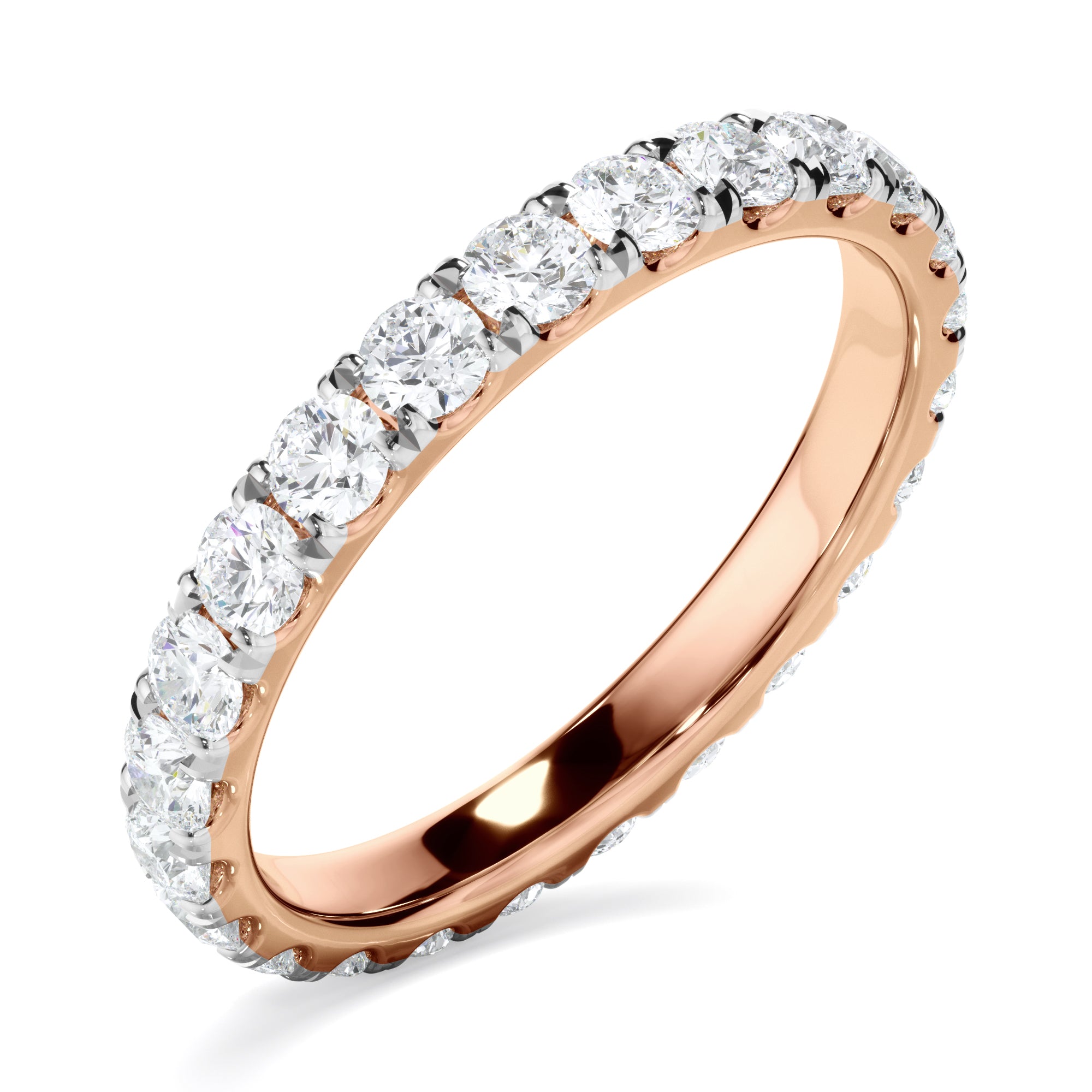 Cecilia - Diamond Claw Set Wedding Ring