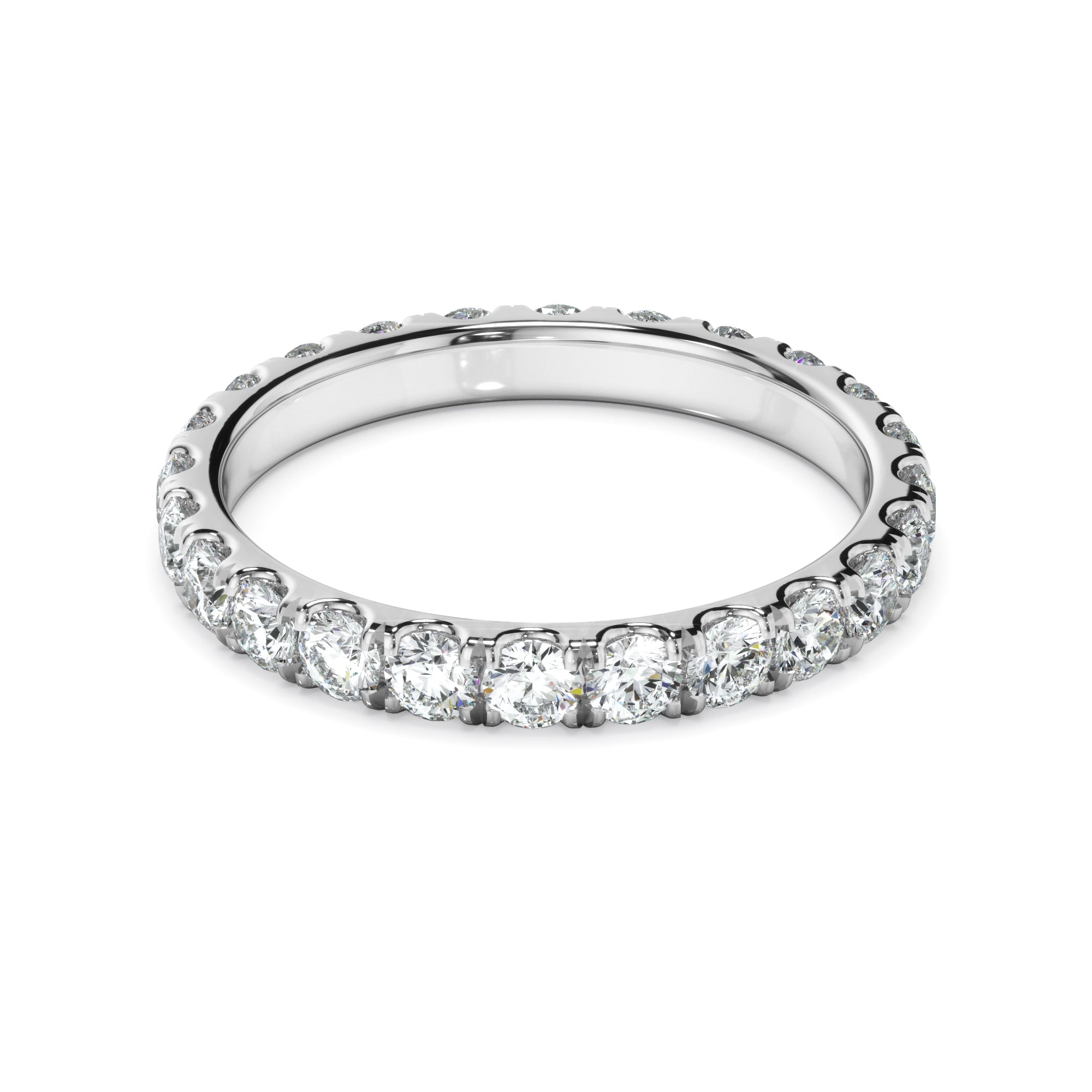Cecilia - Diamond Claw Set Wedding Ring