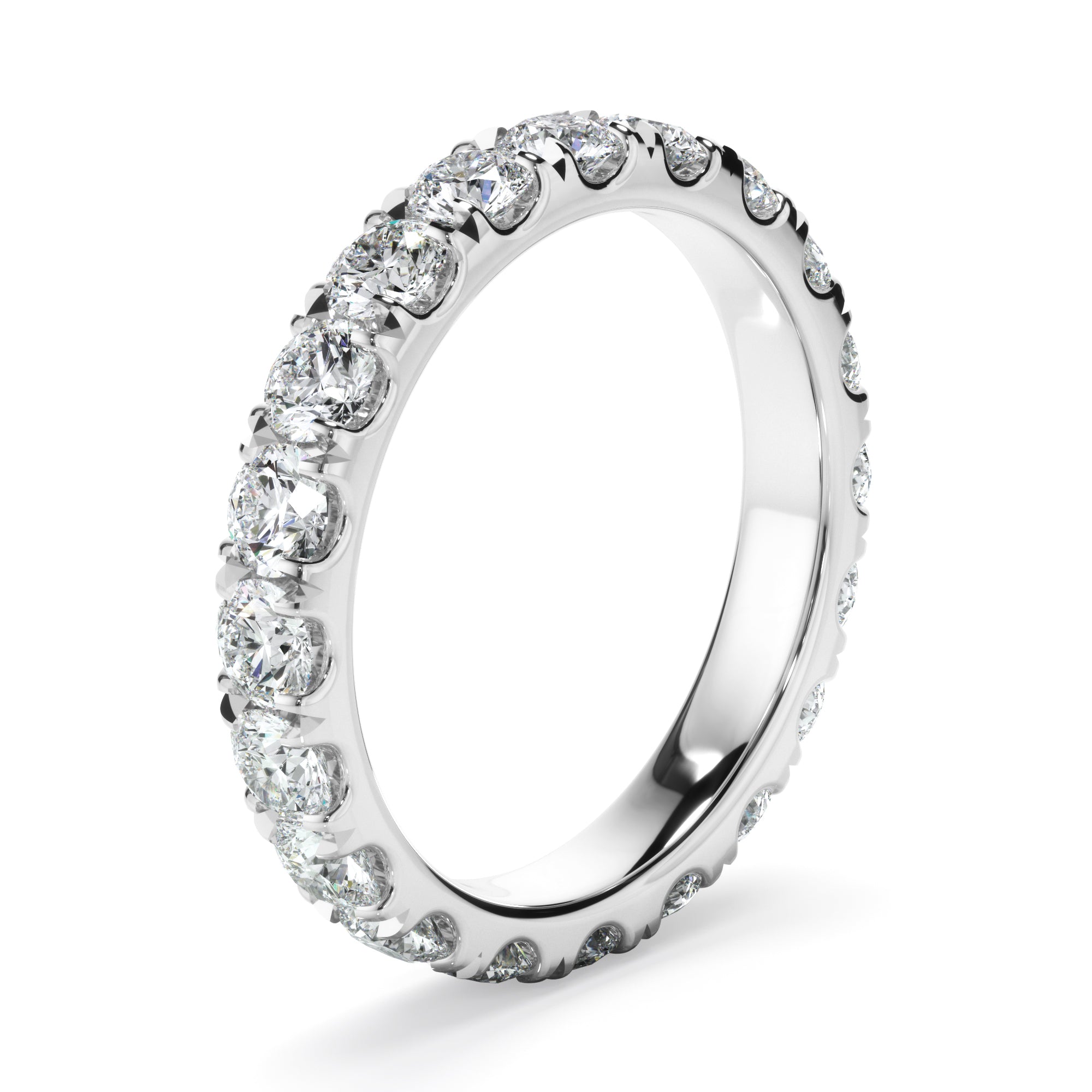 Veronica - Diamond Claw Set Eternity Wedding Ring