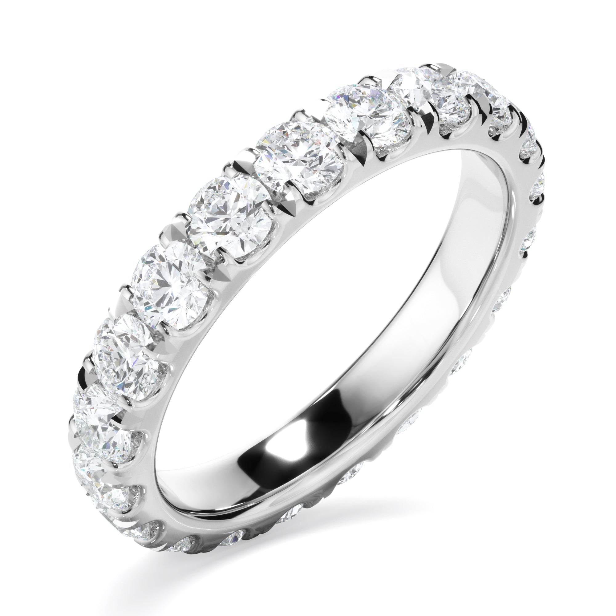 Veronica - Diamond Claw Set Eternity Wedding Ring