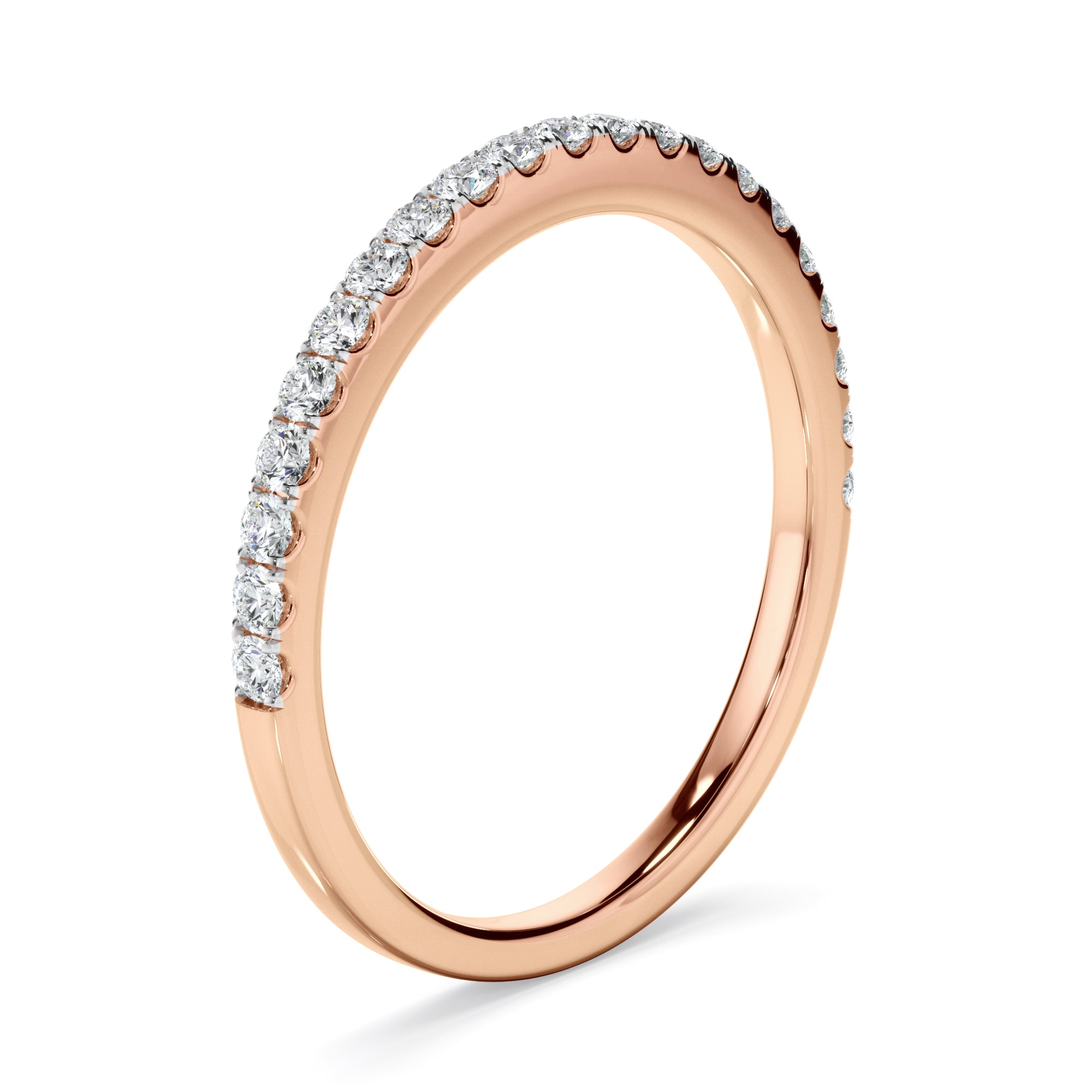 Gwen - Diamond Claw Set Wedding Ring