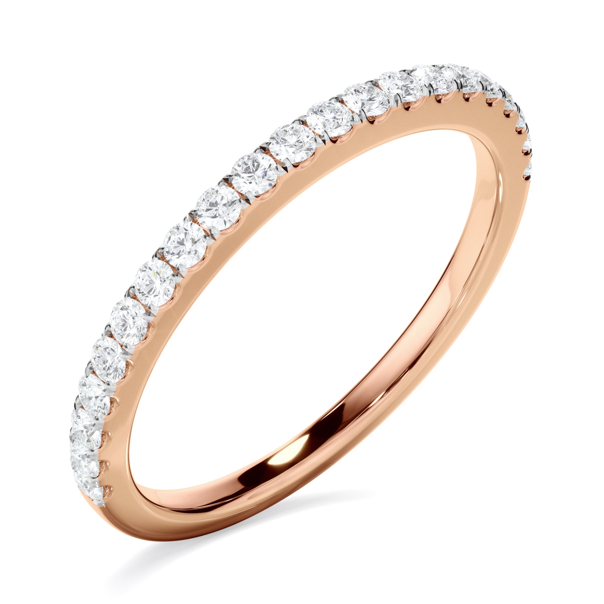 Gwen - Diamond Claw Set Wedding Ring