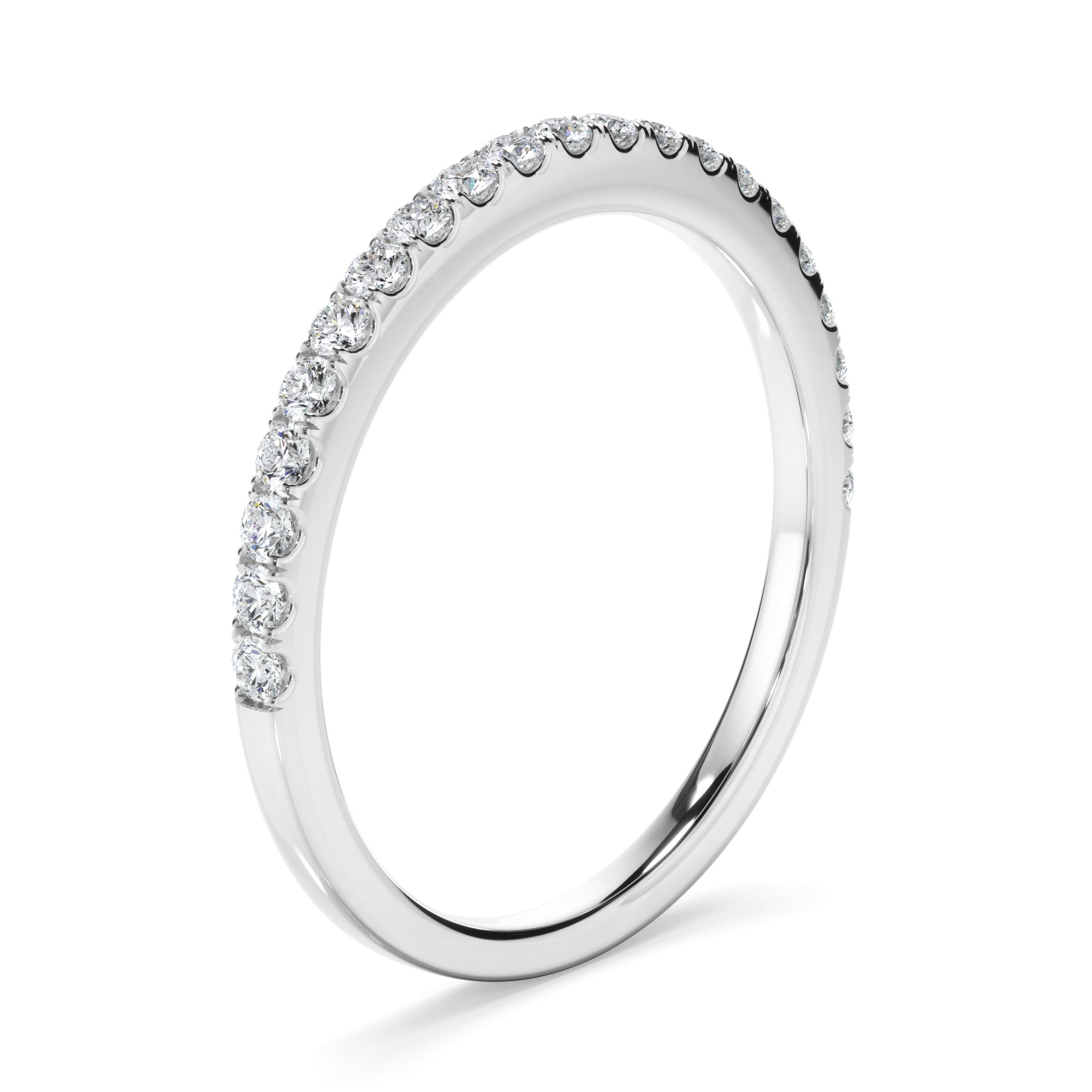 Gwen - Diamond Claw Set Wedding Ring