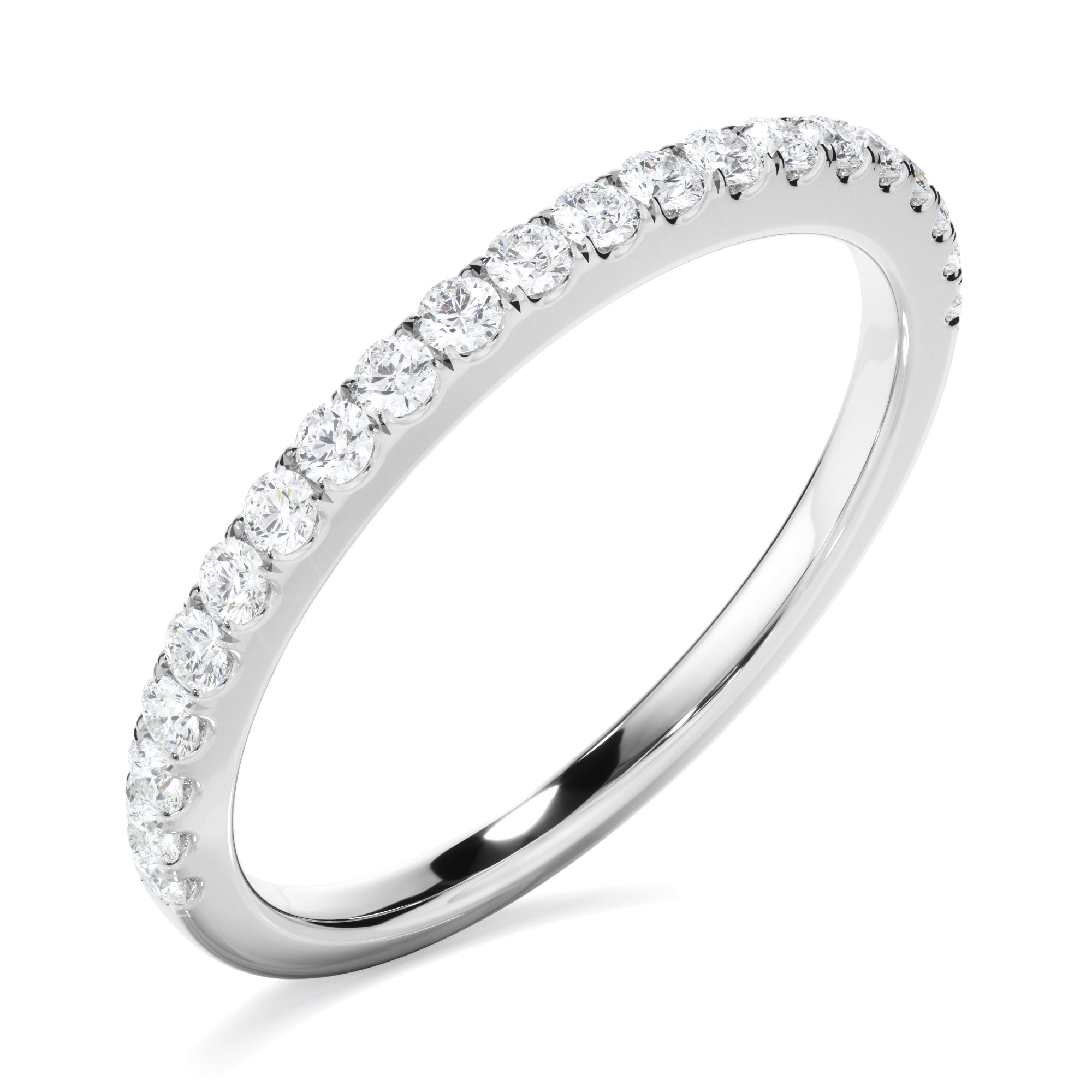 Gwen - Diamond Claw Set Wedding Ring