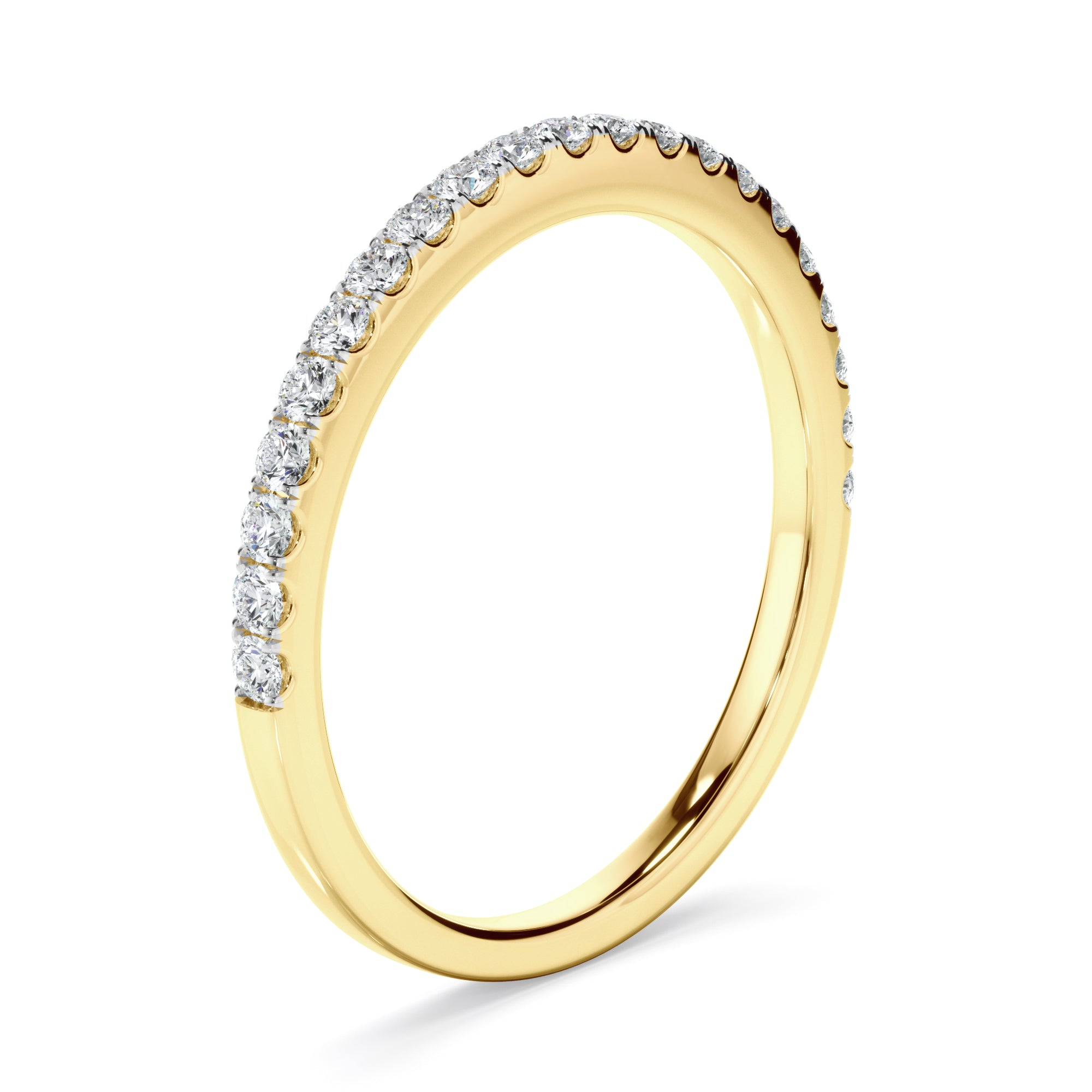 Gwen - Diamond Claw Set Wedding Ring
