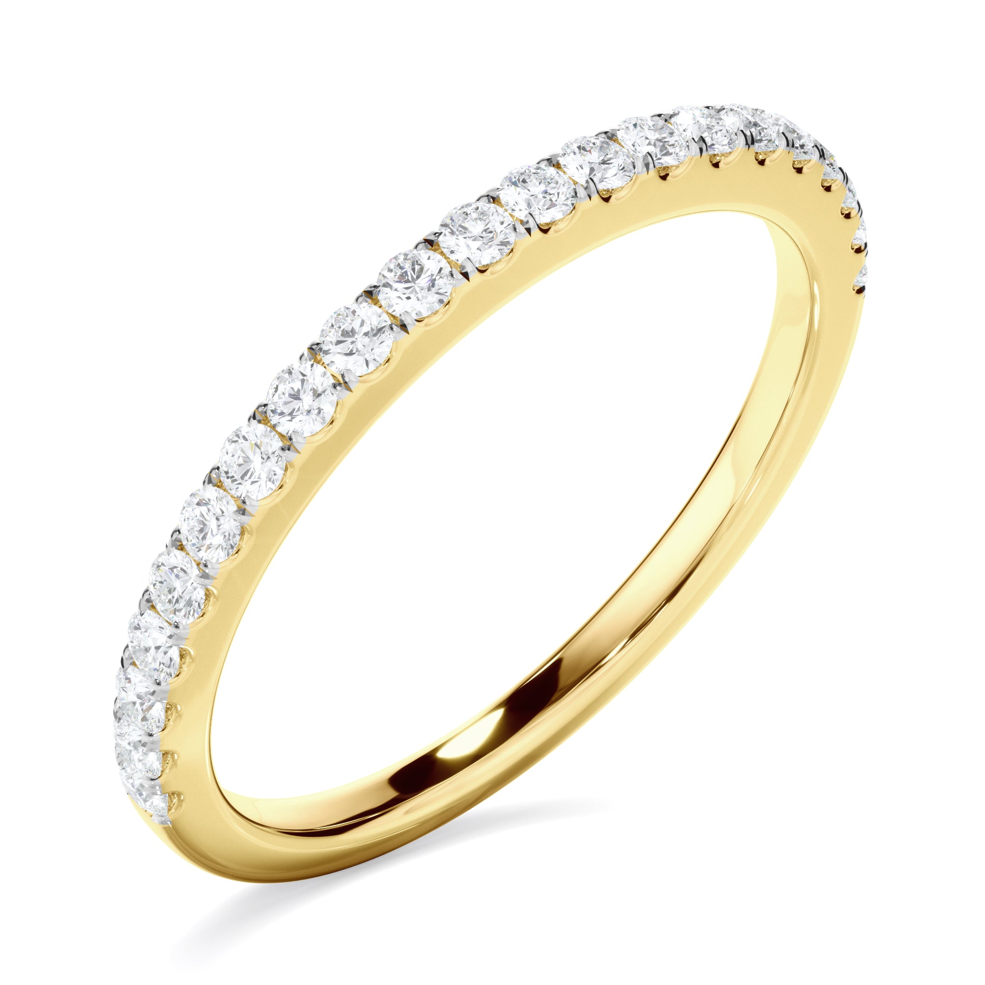 Gwen - Diamond Claw Set Wedding Ring