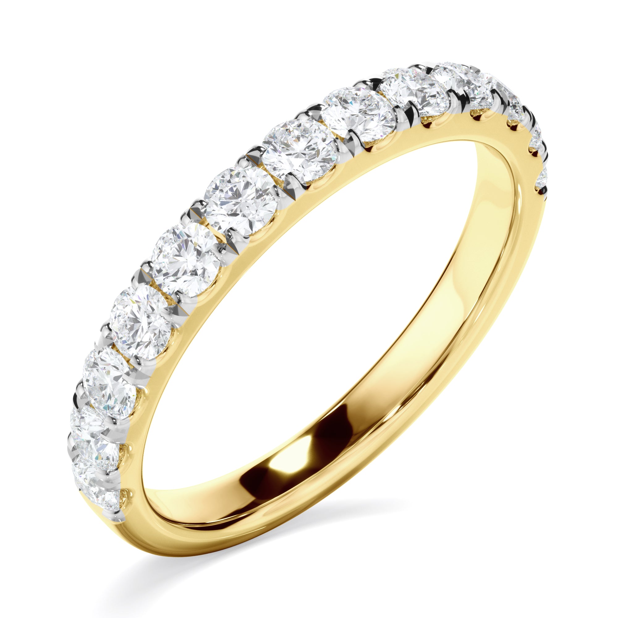 Cecilia - Diamond Claw Set Wedding Ring