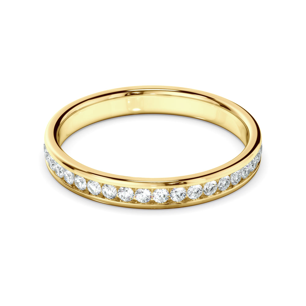 Camille - Diamond Channel Set Eternity Wedding Ring