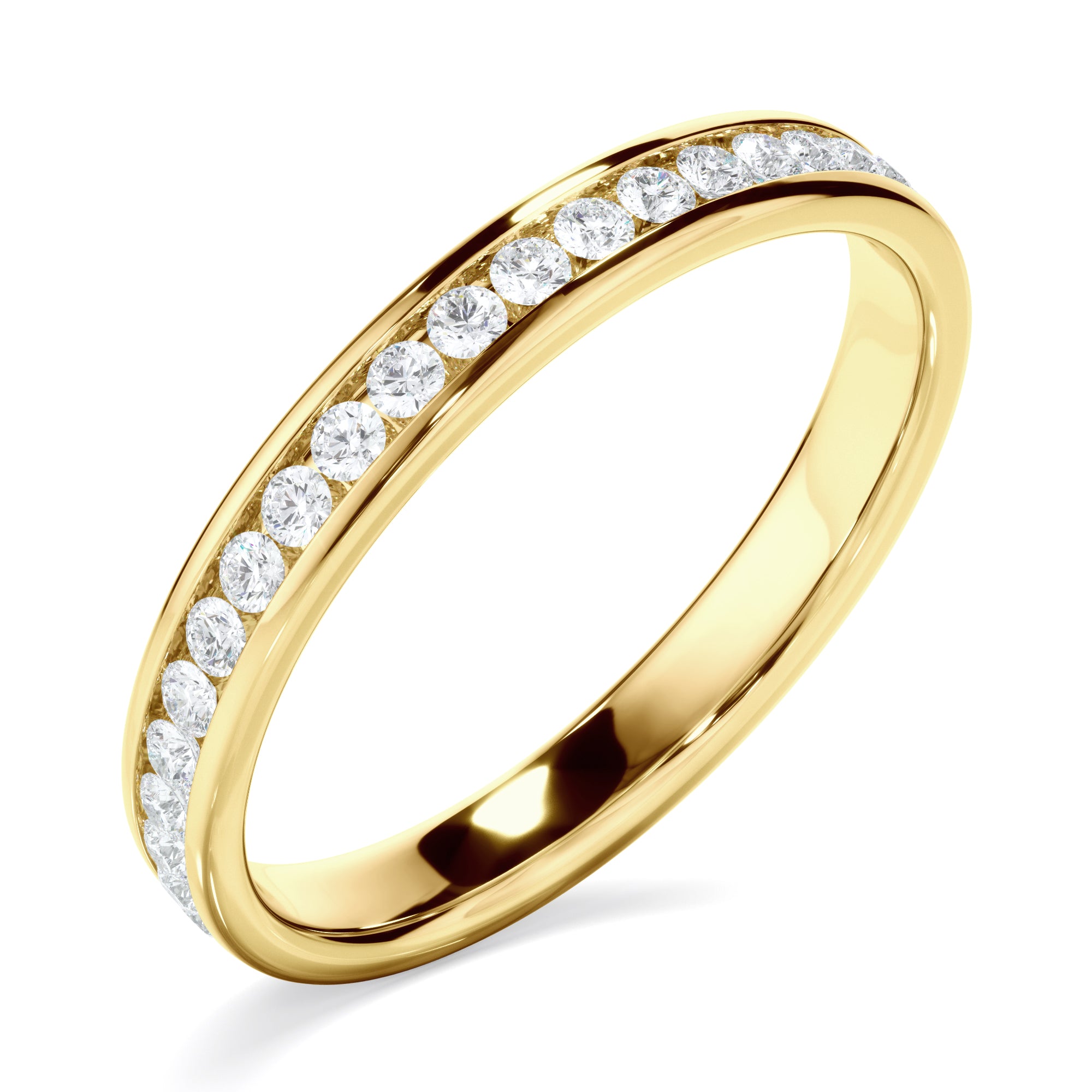Camille - Diamond Channel Set Eternity Wedding Ring