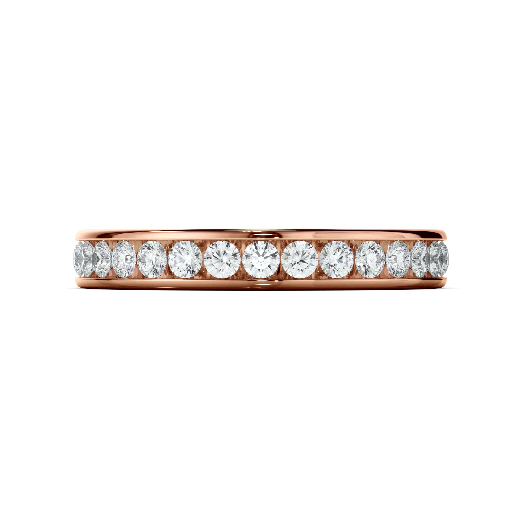 Titania - Diamond Channel Set Eternity Wedding Ring