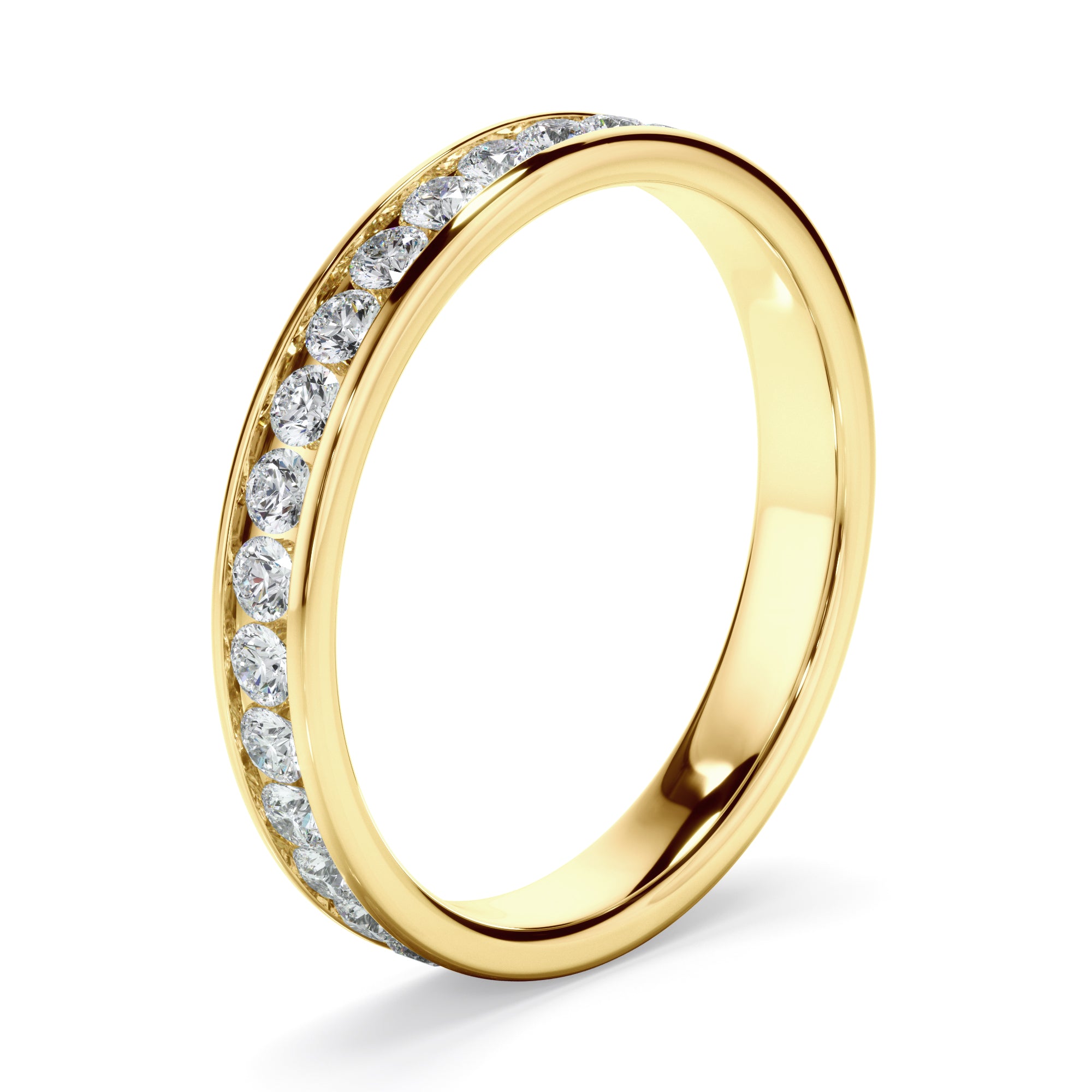 Titania - Diamond Channel Set Eternity Wedding Ring