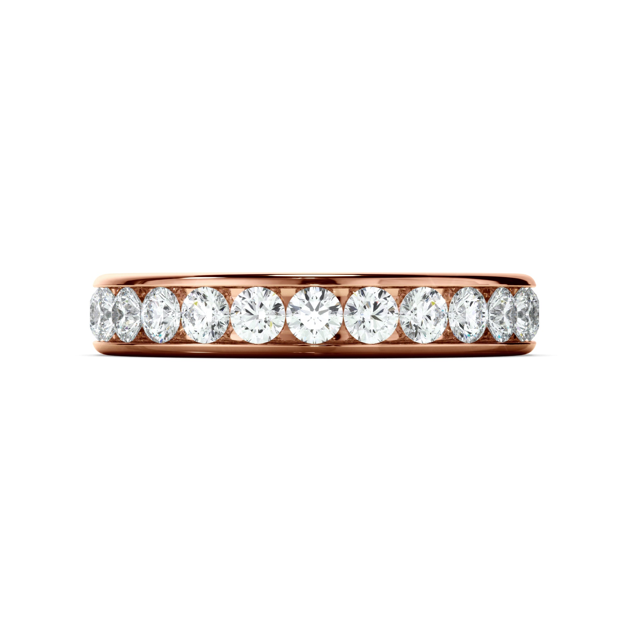 Elenora - Diamond Channel Set Eternity Wedding Ring