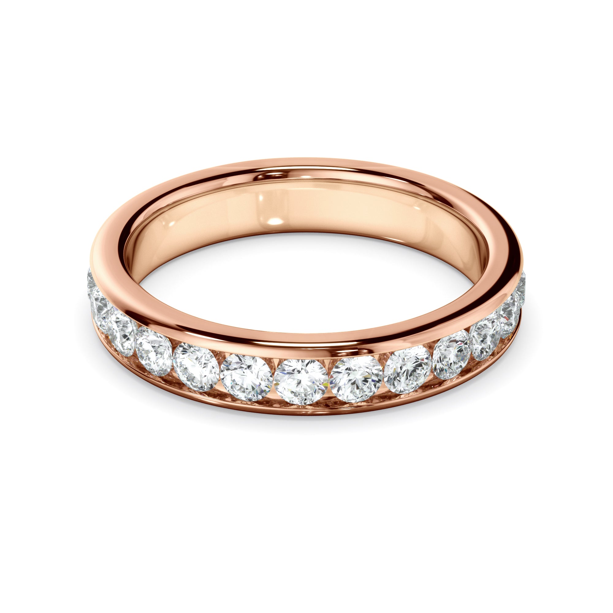 Elenora - Diamond Channel Set Eternity Wedding Ring