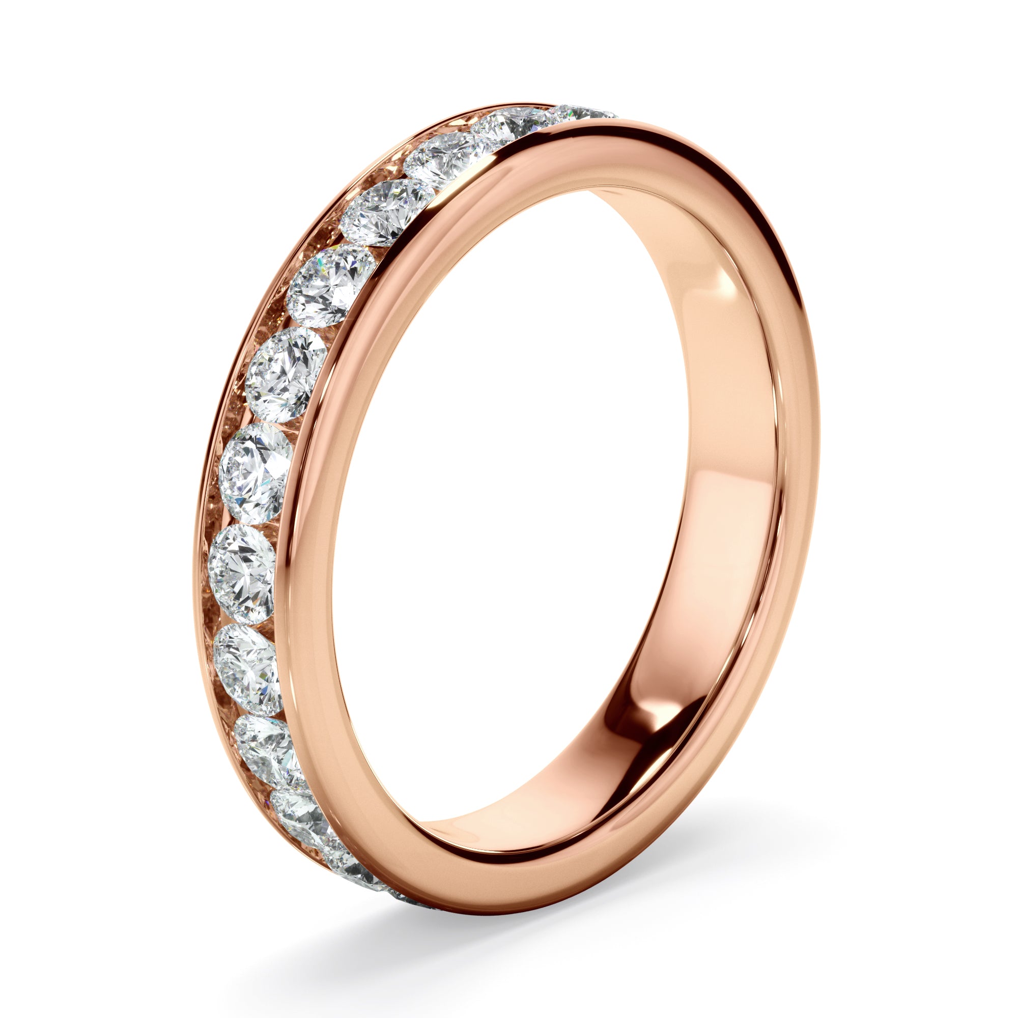Elenora - Diamond Channel Set Eternity Wedding Ring