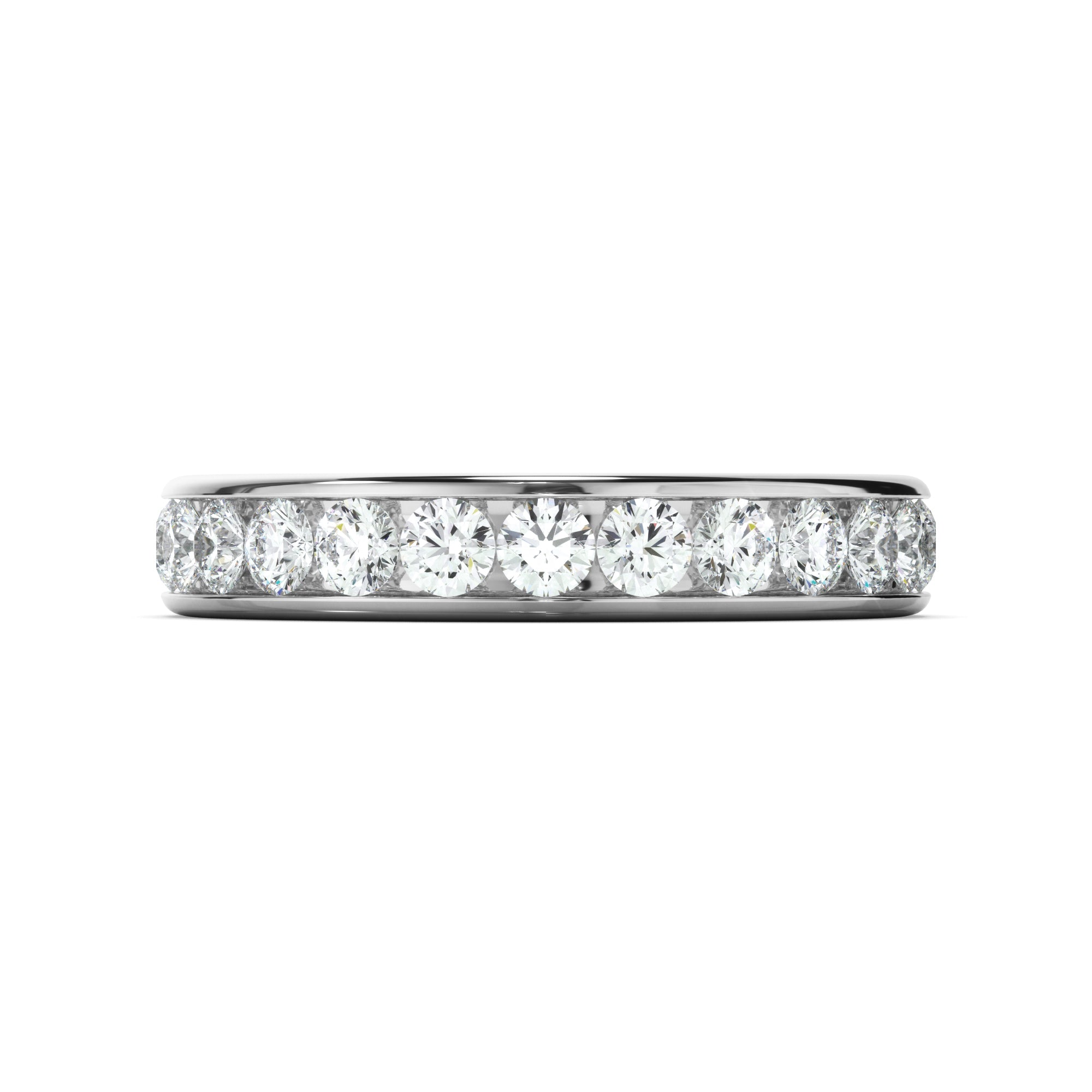 Elenora - Diamond Channel Set Eternity Wedding Ring