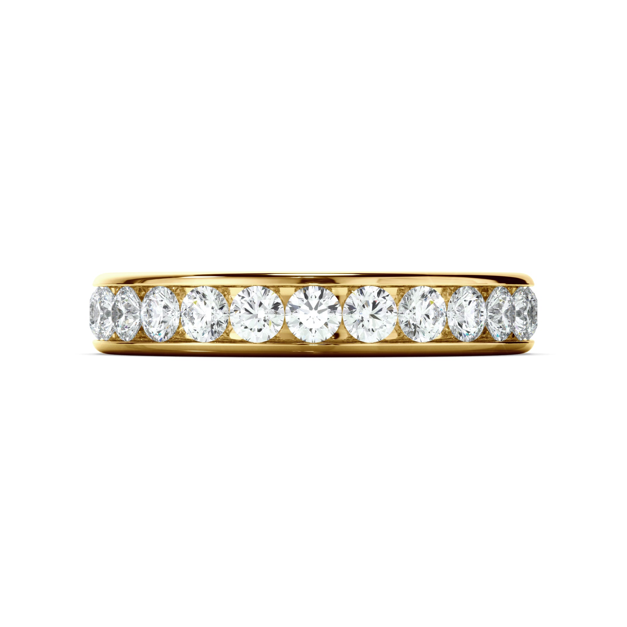 Elenora - Diamond Channel Set Eternity Wedding Ring