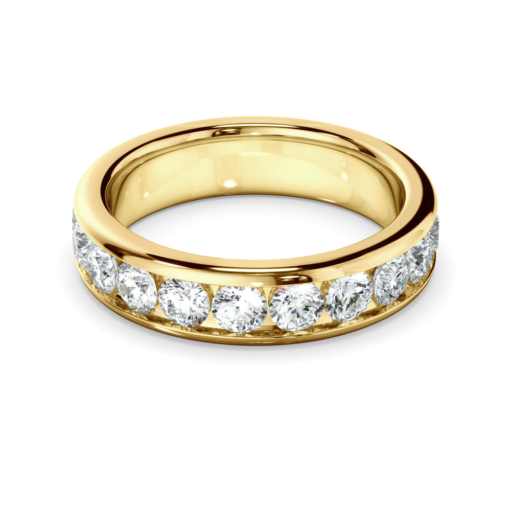Lydia - Diamond Channel Set Eternity Wedding Ring