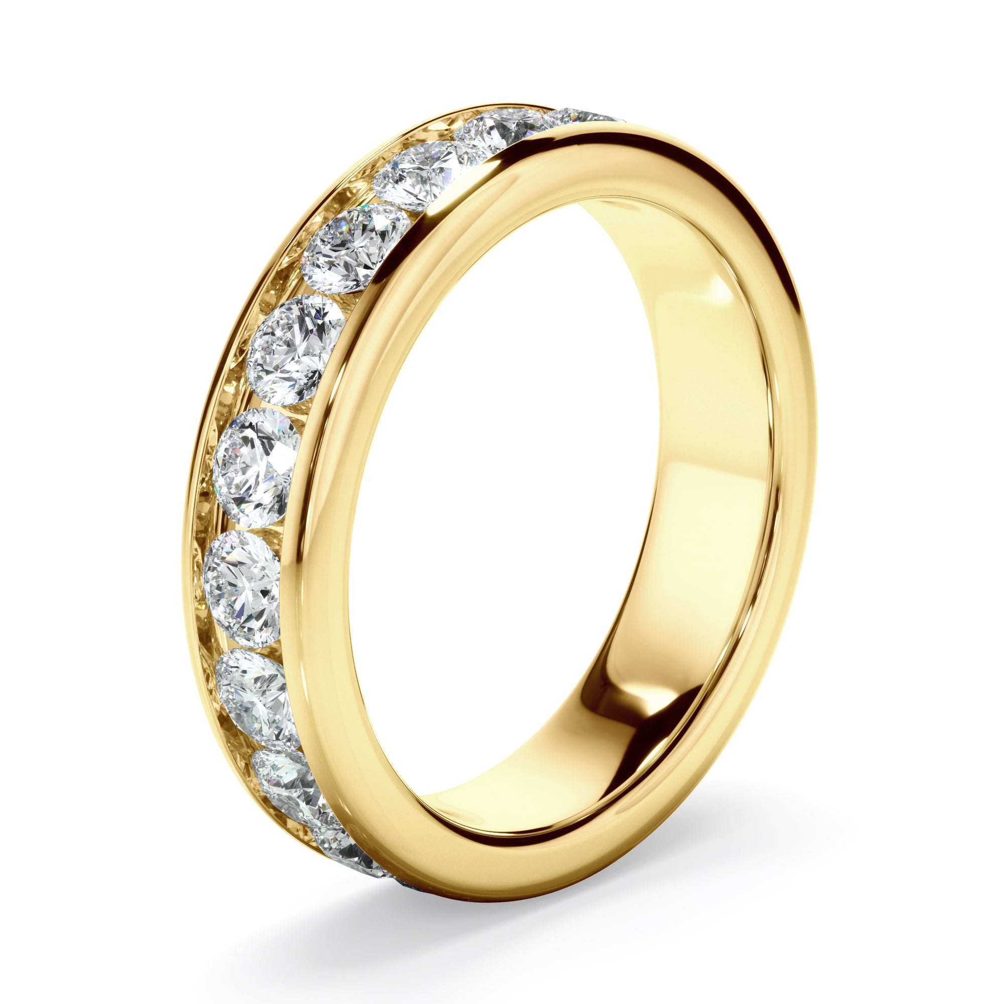 Lydia - Diamond Channel Set Eternity Wedding Ring