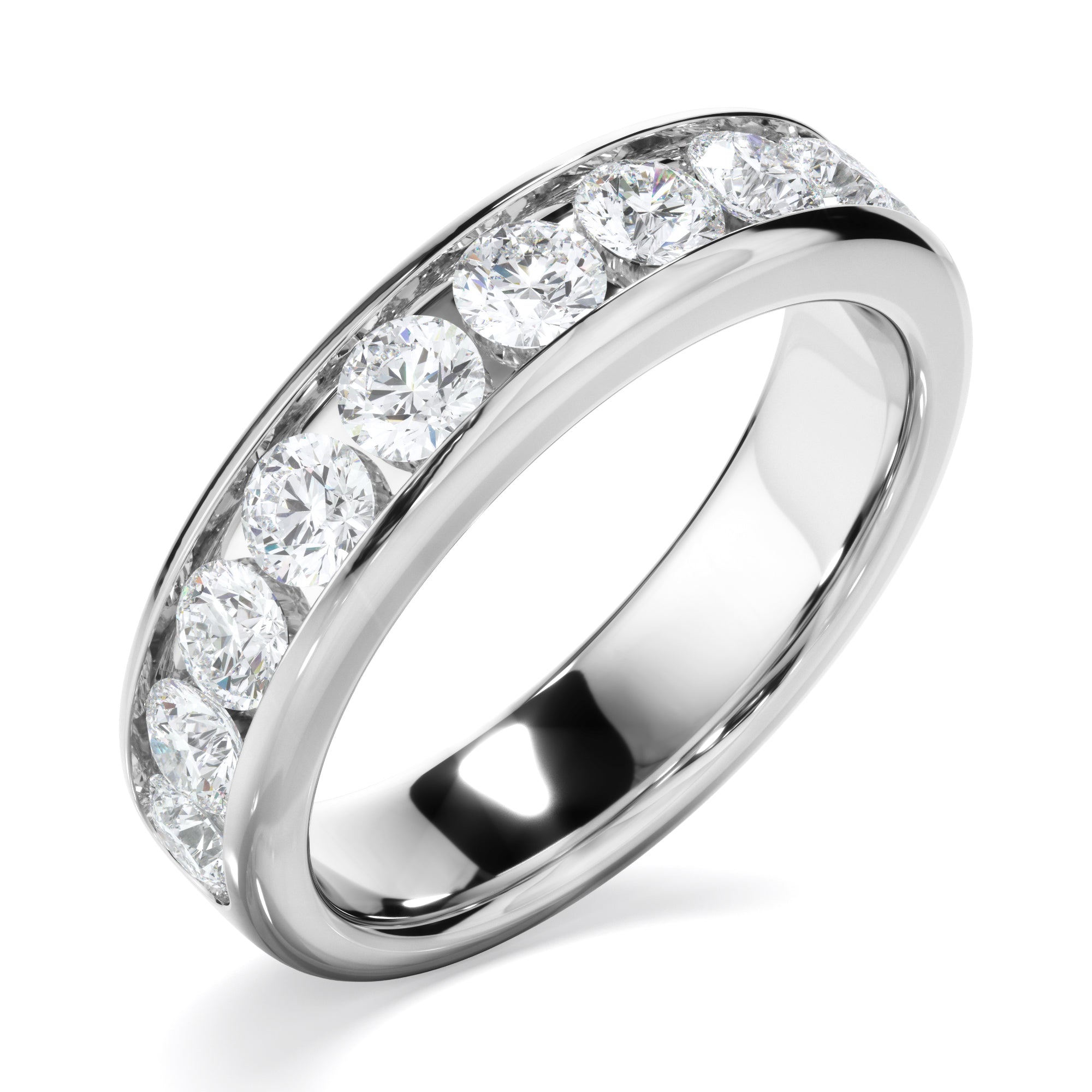 Benedetta - Diamond Channel Set Wedding Ring