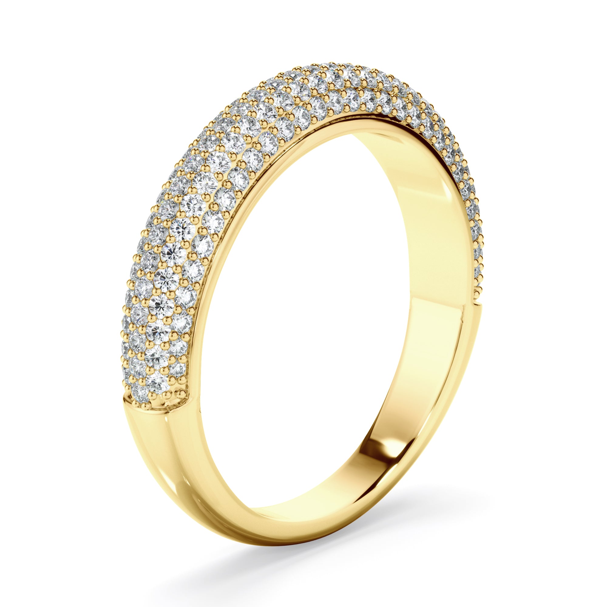 Amalia - Diamond Multi Pave Wedding Ring