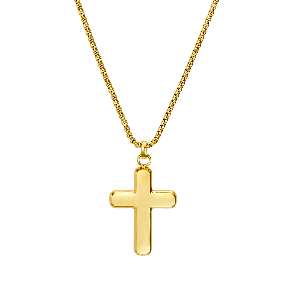 Gold Cross & Chain