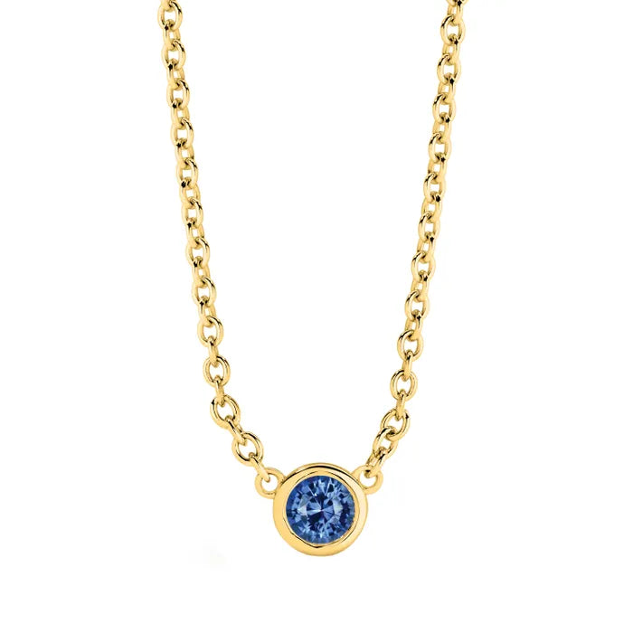 Margot Bezel Set Ceylon Sapphire Pendant