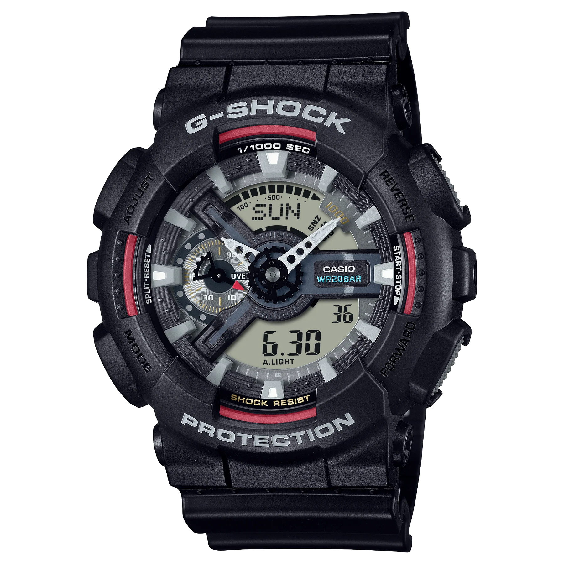 Casio G-Shock Black Analogue Digital Mens Watch
