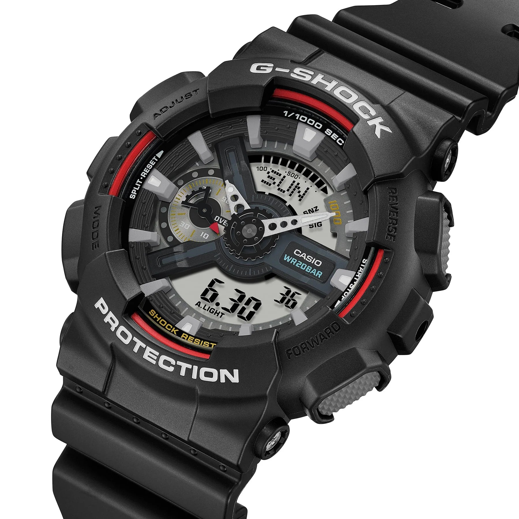 Casio G-Shock Black Analogue Digital Mens Watch