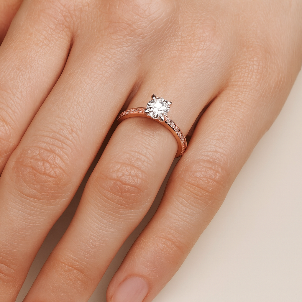Pink Diamond Engagement Ring