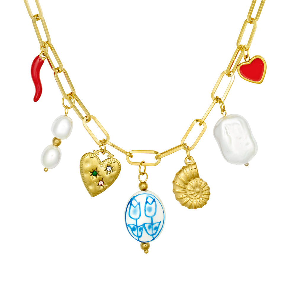 Siren Multi-Charm Necklace