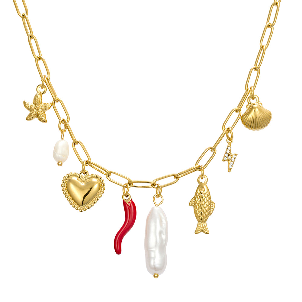 Siren Multi-Charm Necklace
