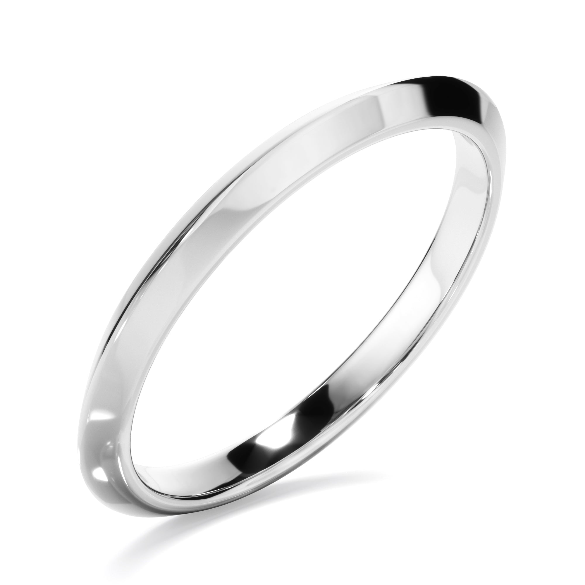 May - Plain Knife Edge Wedding Ring
