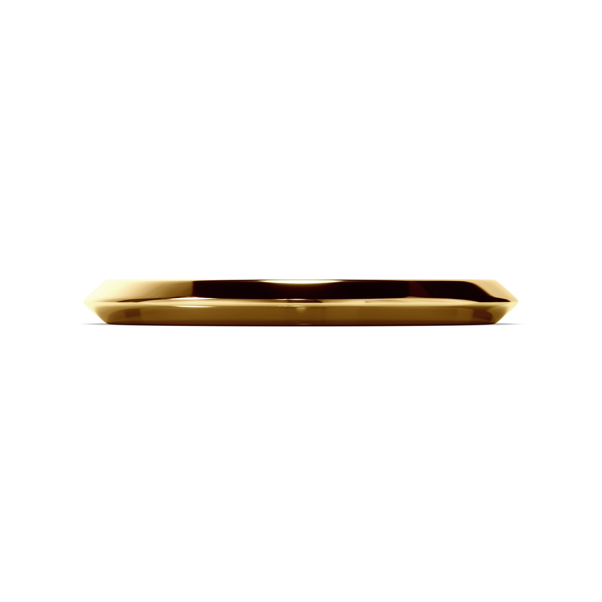 May - Plain Knife Edge Wedding Ring