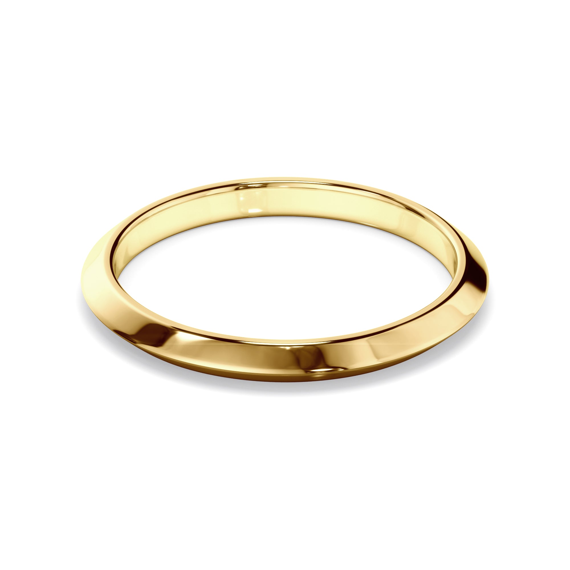 May - Plain Knife Edge Wedding Ring