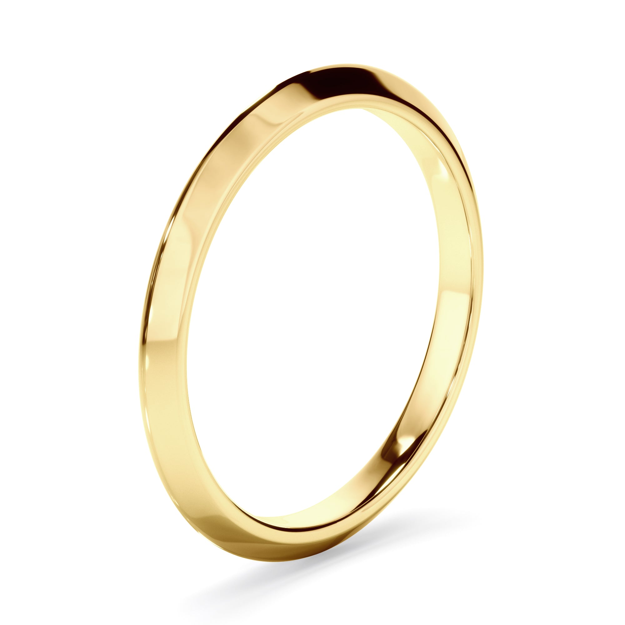 May - Plain Knife Edge Wedding Ring