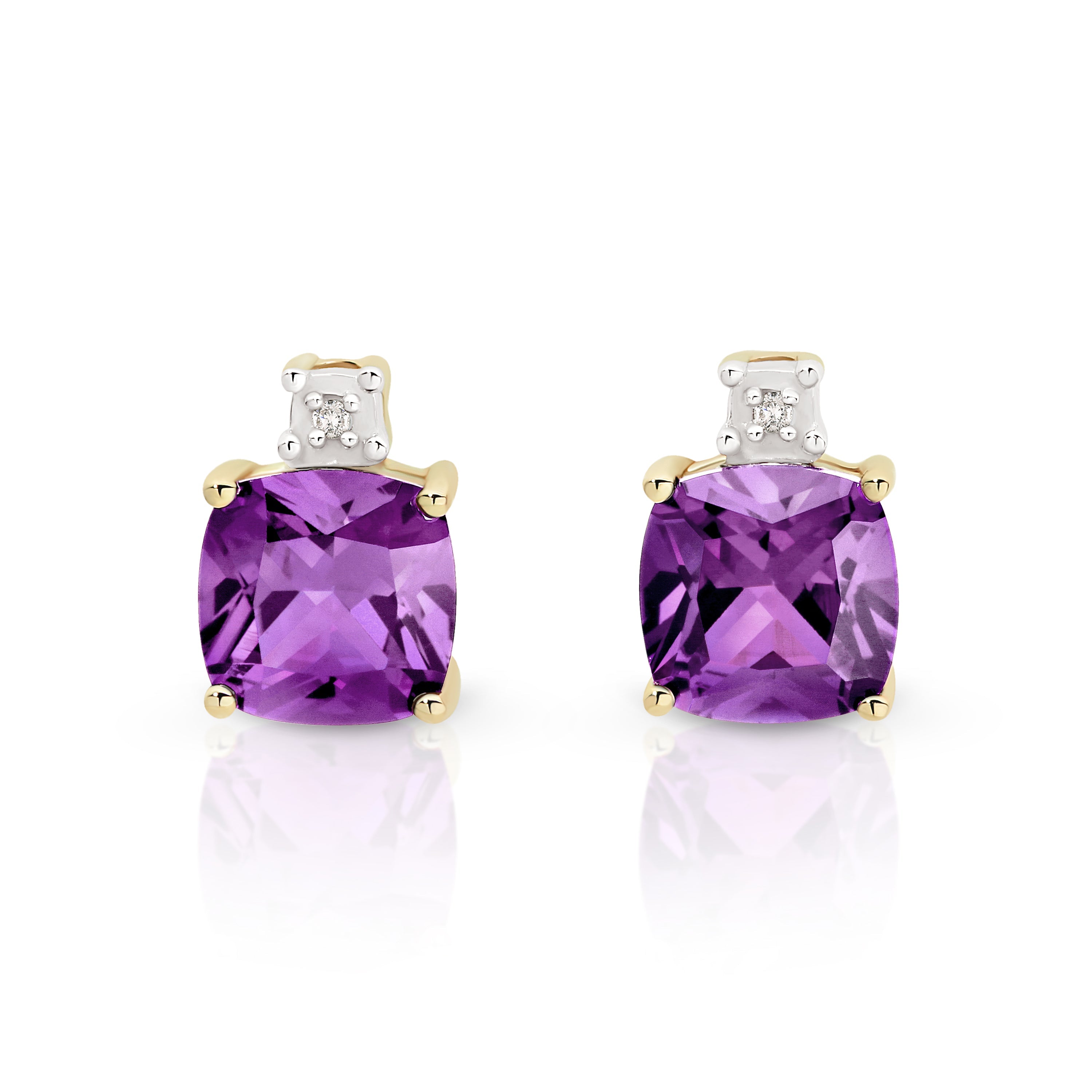 Linden Studs (Amethyst)