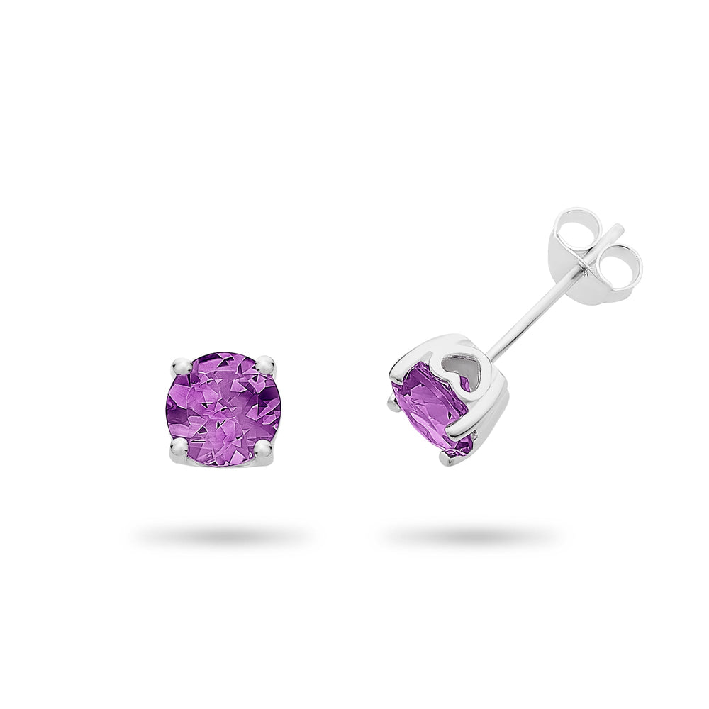 Stevie Stud Earring (Amethyst)