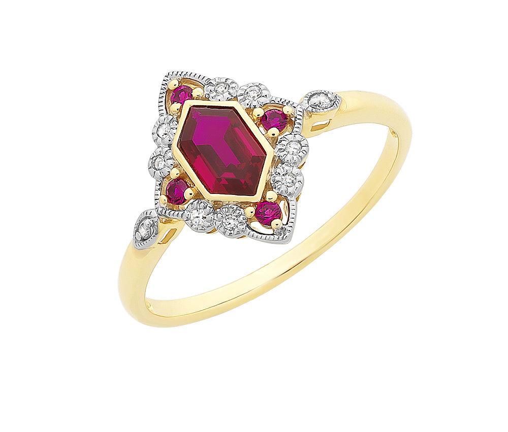 Art Deco Ring (Ruby)