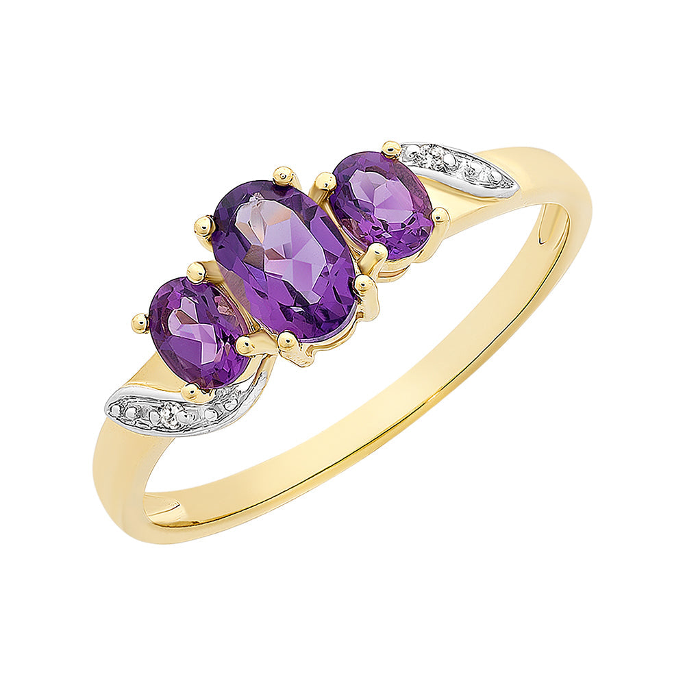 Ophelia Ring (Amethyst)