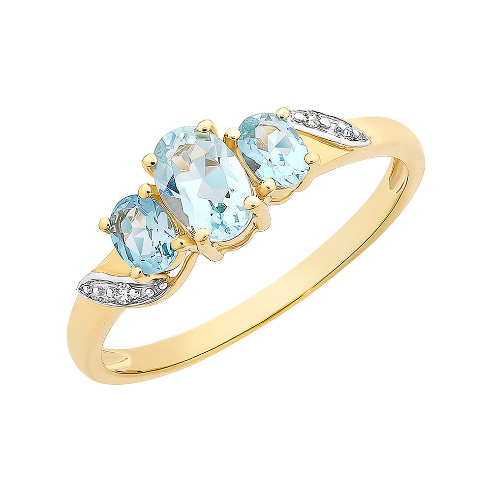 Ophelia Ring (Aquamarine)