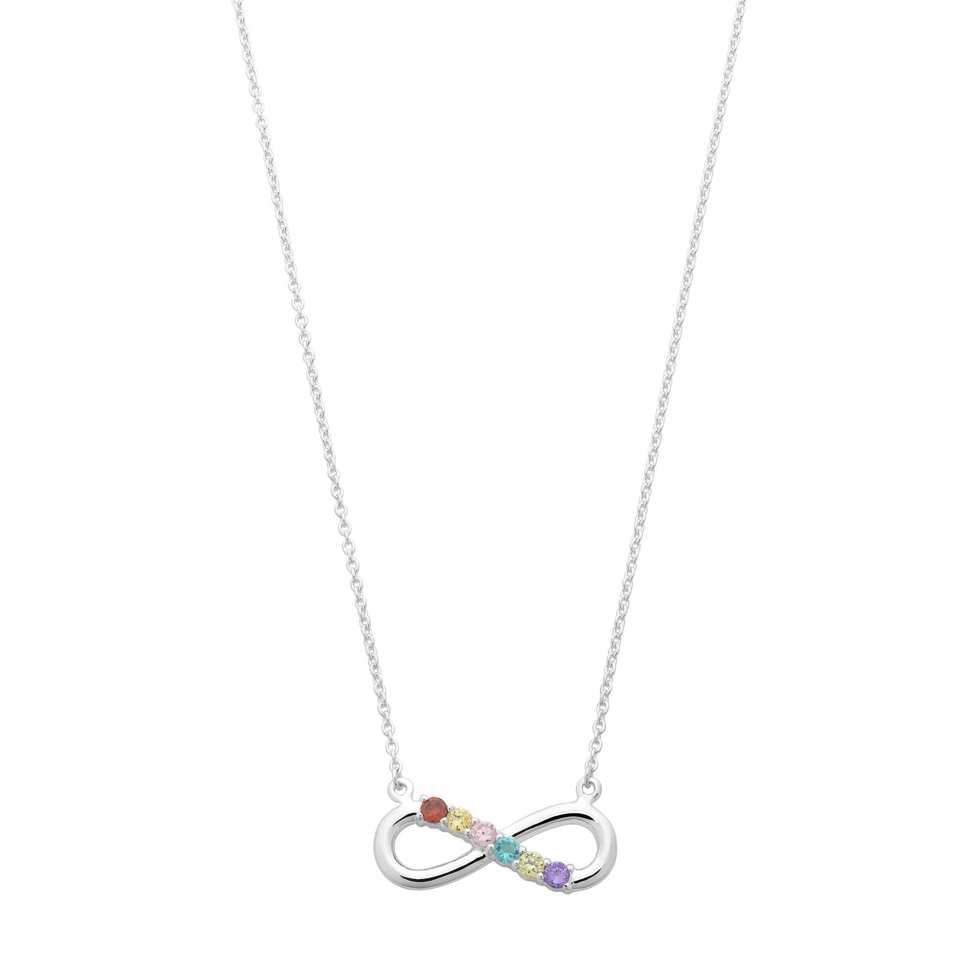 Rainbow Infinity Necklace