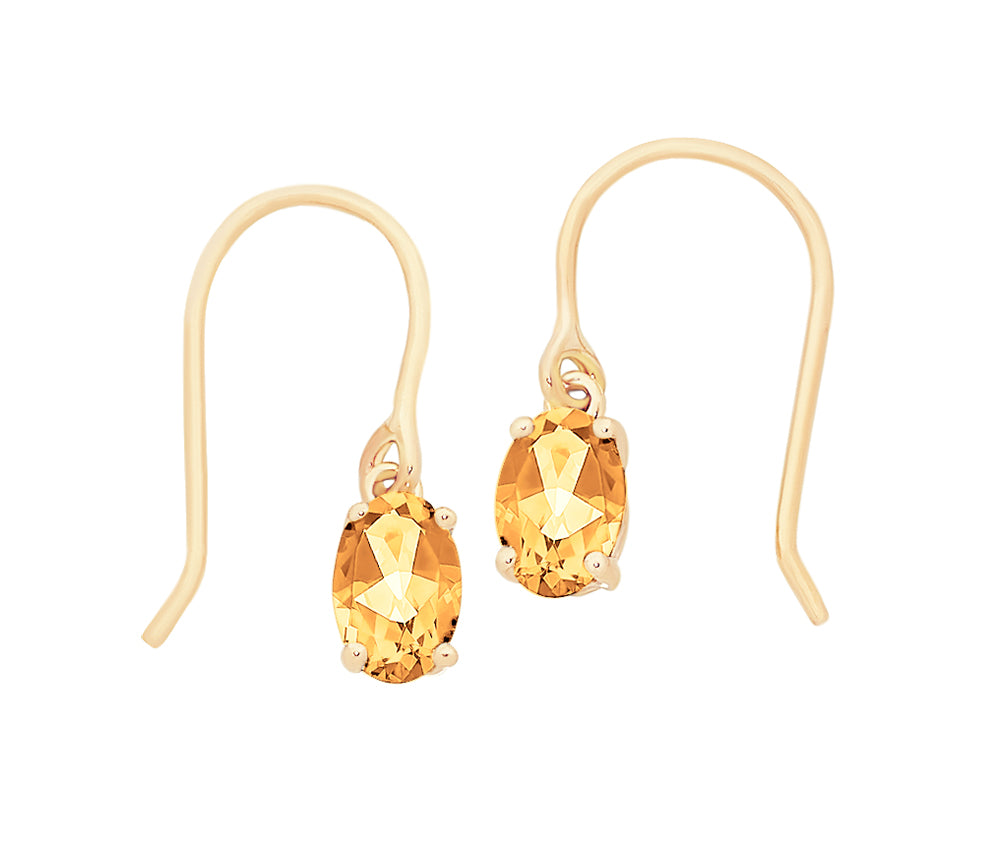 Quinn Drop Earrings (Citrine)