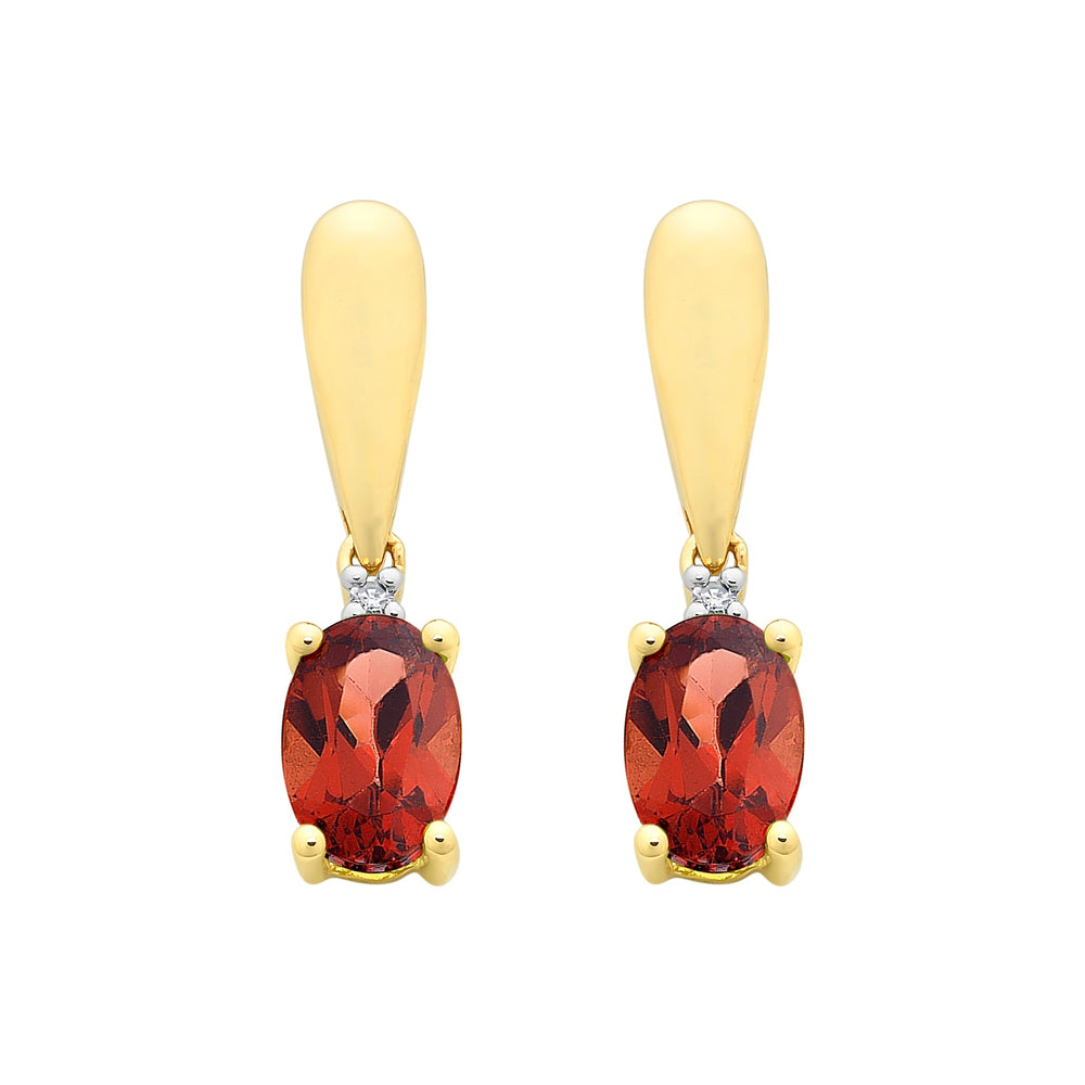 Venus Earrings (Garnet)