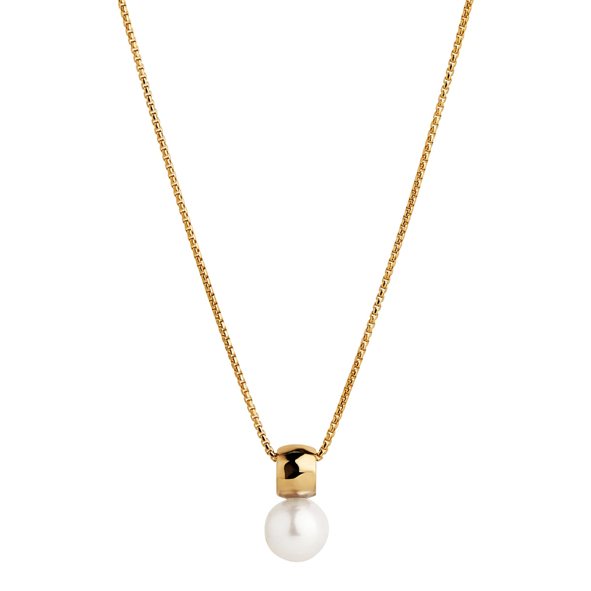 Idyll Pearl Necklace (Yellow Gold)