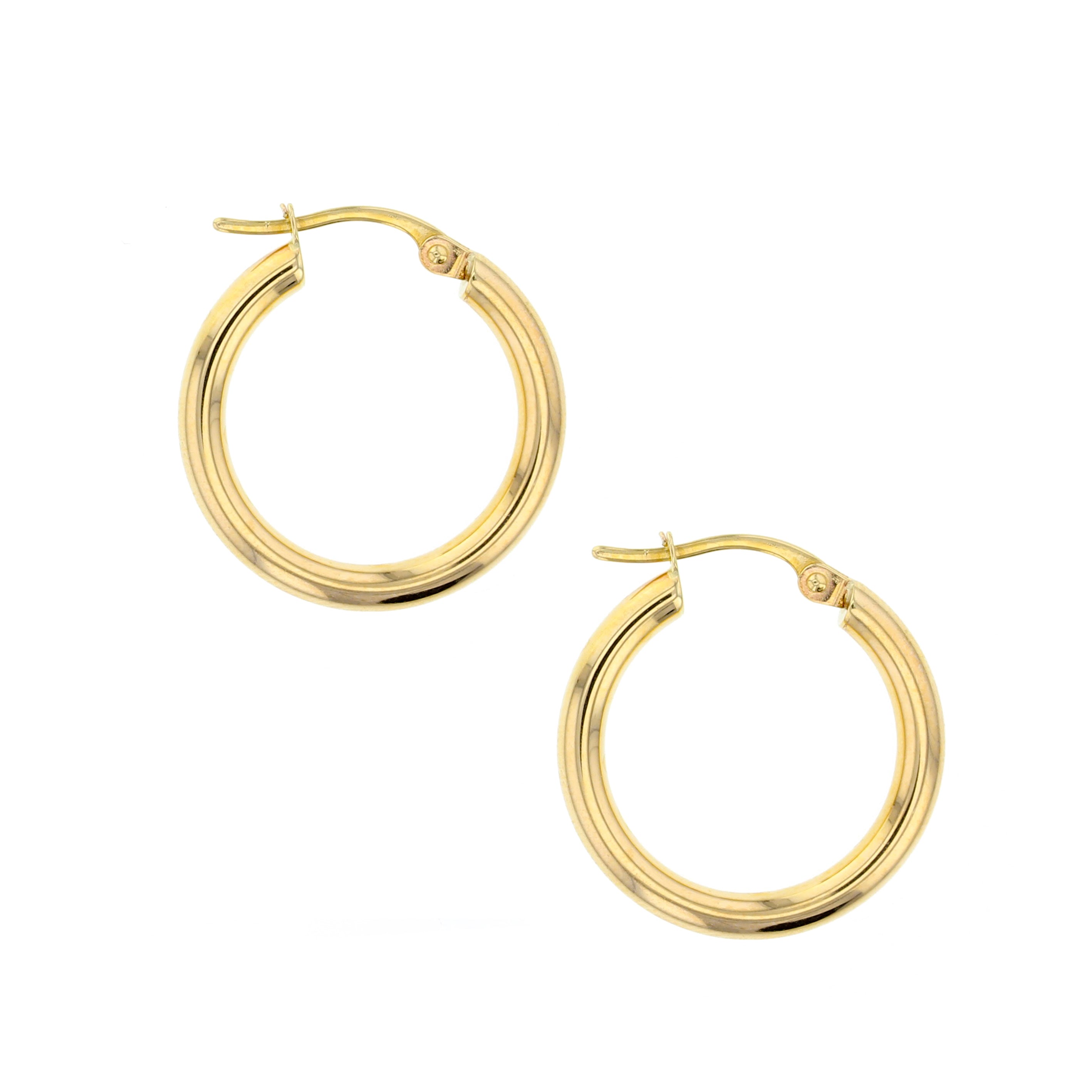 Medium Gold Hoop Earrings