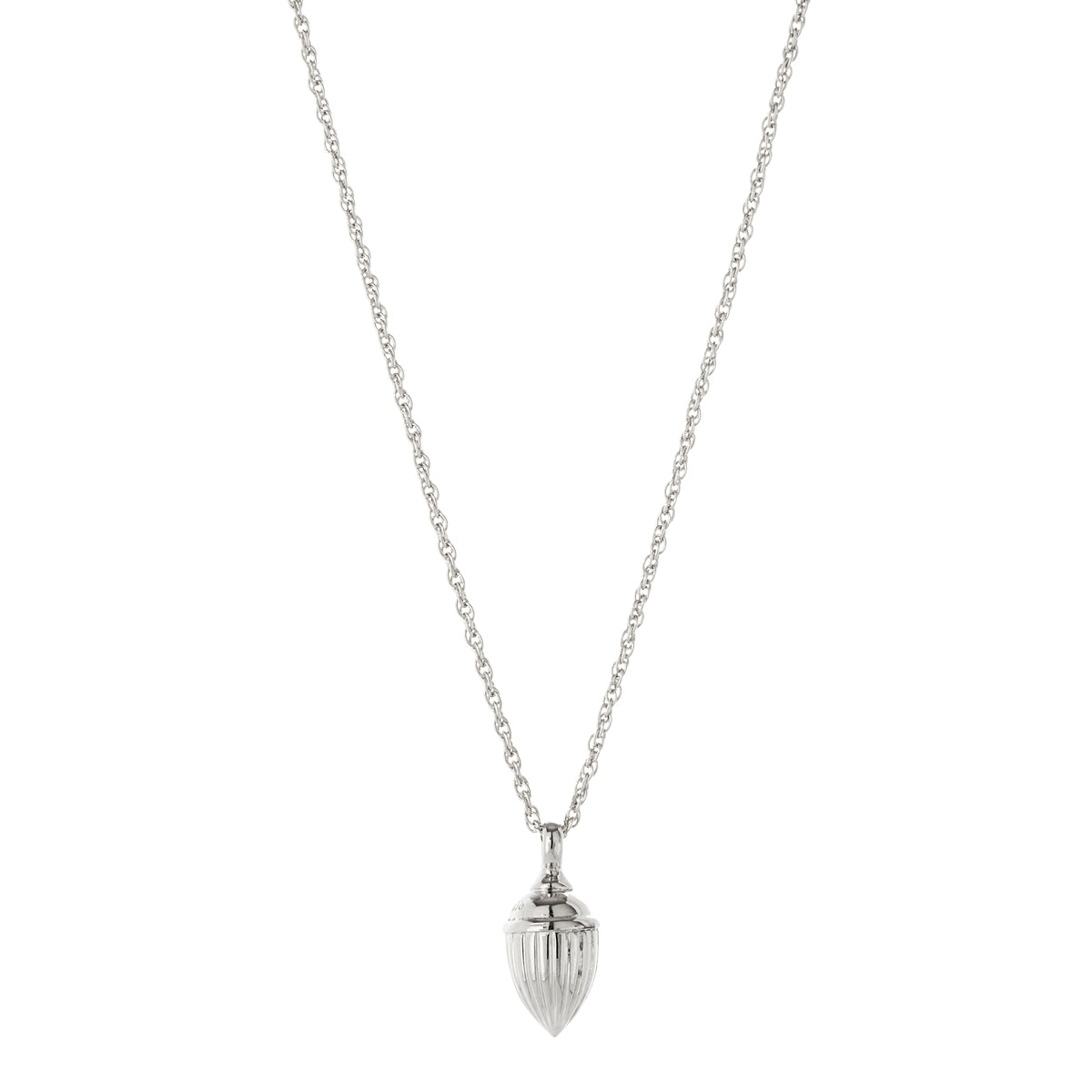 NAJO Raya Silver Ridged Pod Necklace